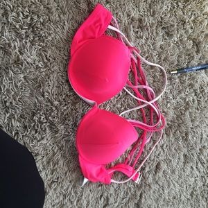 pink pushup bikini top
